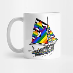 Straight Ally Ship Pride Flag | Support Straight Ally with Love Mug